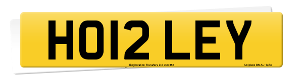 Registration number HO12 LEY